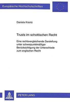 Trusts Im Schottischen Recht 1