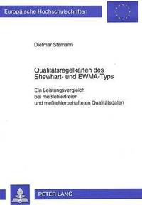 bokomslag Qualitaetsregelkarten Des Shewhart- Und Ewma-Typs