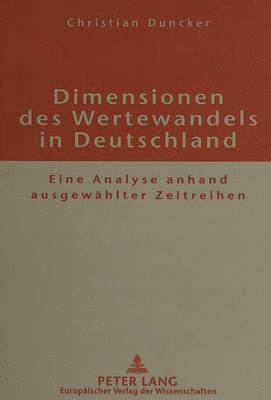 bokomslag Dimensionen Des Wertewandels in Deutschland