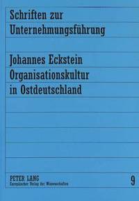 bokomslag Organisationskultur in Ostdeutschland