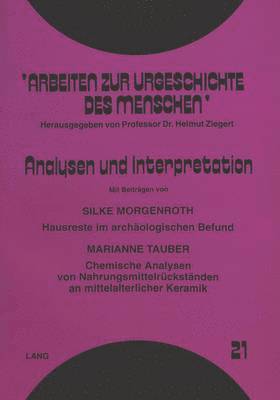 bokomslag Analysen Und Interpretation