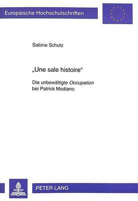 bokomslag «Une sale histoire»