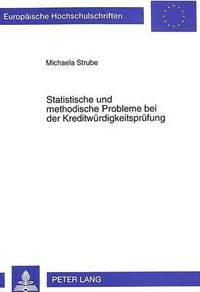 bokomslag Statistische Und Methodische Probleme Bei Der Kreditwuerdigkeitspruefung