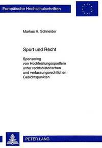 bokomslag Sport Und Recht