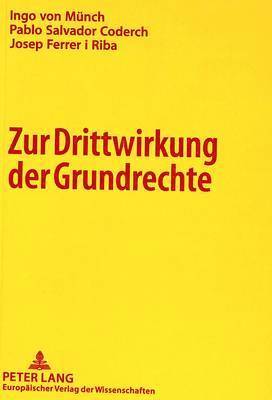 bokomslag Zur Drittwirkung Der Grundrechte