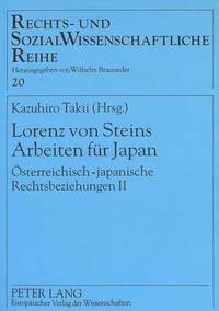 bokomslag Lorenz Von Steins Arbeiten Fuer Japan