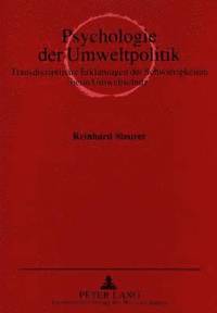 bokomslag Psychologie Der Umweltpolitik