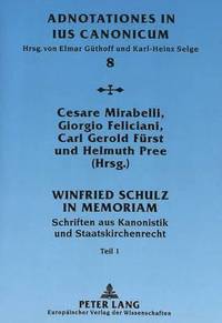 bokomslag Winfried Schulz in Memoriam