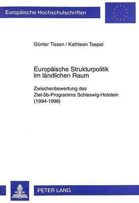 bokomslag Europaeische Strukturpolitik Im Laendlichen Raum