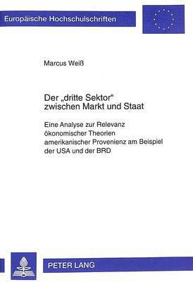 bokomslag Der «Dritte Sektor» Zwischen Markt Und Staat