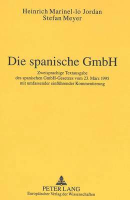 bokomslag Die Spanische Gmbh