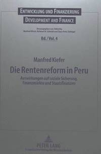 bokomslag Die Rentenreform in Peru