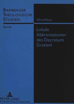 bokomslag Lokale Abbreviationen Des Decretum Gratiani