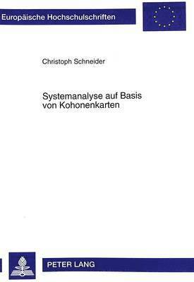 bokomslag Systemanalyse Auf Basis Von Kohonenkarten