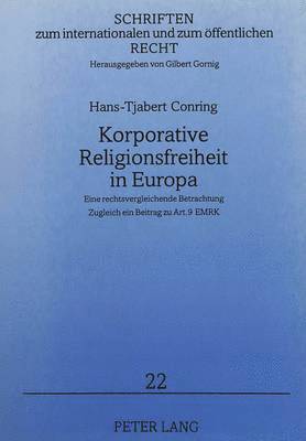 bokomslag Korporative Religionsfreiheit in Europa