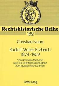 bokomslag Rudolf Mueller-Erzbach- 1874-1959