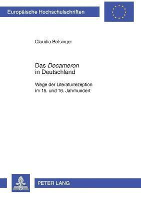 Das Decameron in Deutschland 1