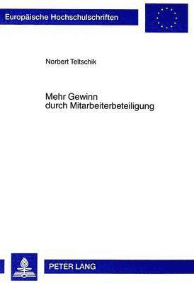 bokomslag Mehr Gewinn Durch Mitarbeiterbeteiligung