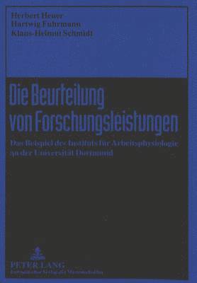 bokomslag Die Beurteilung Von Forschungsleistungen