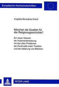 bokomslag Maerchen ALS Quellen Fuer Die Religionsgeschichte?
