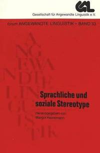 bokomslag Sprachliche Und Soziale Stereotype