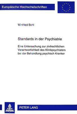 bokomslag Standards In der Psychiatrie