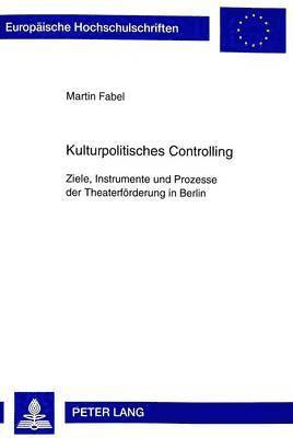 Martin Fabel - Kulturpolitisches Controlling, Häftad