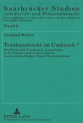 Treuhandrecht Im Umbruch? 1