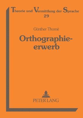 bokomslag Orthographieerwerb