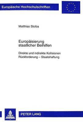 bokomslag Europaeisierung Staatlicher Beihilfen