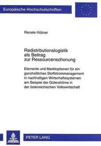 bokomslag Redistributionslogistik ALS Beitrag Zur Ressourcenschonung