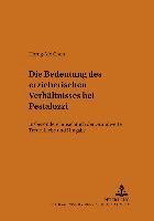 bokomslag Die Bedeutung Des Erzieherischen Verhaeltnisses Bei Pestalozzi