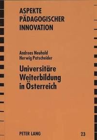 bokomslag Universitaere Weiterbildung in Oesterreich