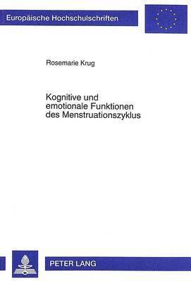 bokomslag Kognitive Und Emotionale Funktionen Des Menstruationszyklus