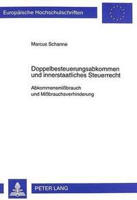 bokomslag Doppelbesteuerungsabkommen Und Innerstaatliches Steuerrecht