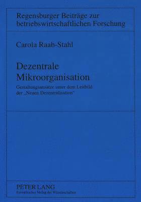 bokomslag Dezentrale Mikroorganisation