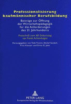 bokomslag Professionalisierung Kaufmaennischer Berufsbildung