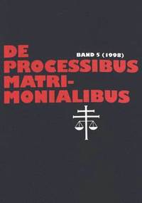 bokomslag de Processibus Matrimonialibus 5 1998