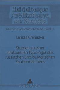 bokomslag Studien Zu Einer Strukturellen Typologie Des Russischen Und Bulgarischen Zaubermaerchens