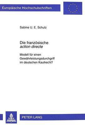 bokomslag Die Franzoesische «Action Directe»
