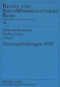 bokomslag Staatsgruendungen 1918