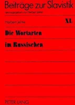 bokomslag Die Wortarten Im Russischen