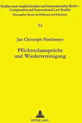 bokomslag Pflichtteilsansprueche Und Wiedervereinigung