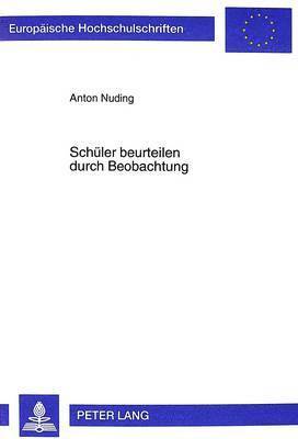 bokomslag Schueler Beurteilen Durch Beobachtung