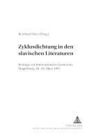 bokomslag Zyklusdichtung in Den Slavischen Literaturen