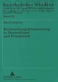 bokomslag Rueckstellungsbilanzierung in Deutschland Und Frankreich