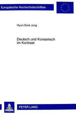 bokomslag Deutsch Und Koreanisch Im Kontrast