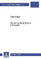 Die Ad-Hoc-Publizitaet Nach § 15 Wphg