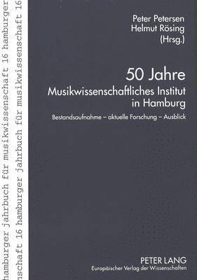 50 Jahre Musikwissenschaftliches Institut in Hamburg 1