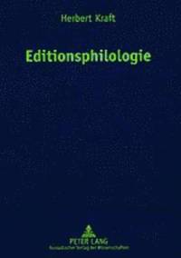 bokomslag Editionsphilologie